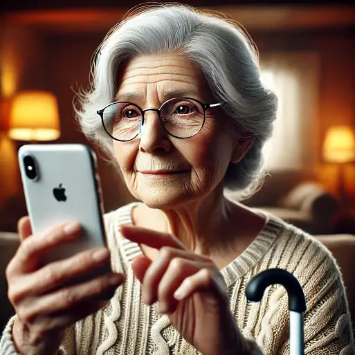 Frau-mit-iPhone